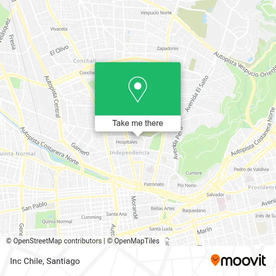 Inc Chile map