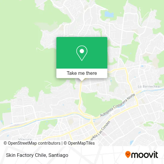 Skin Factory Chile map