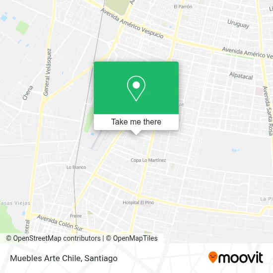 Muebles Arte Chile map