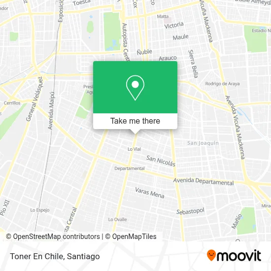 Toner En Chile map