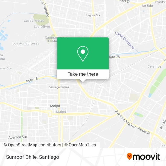 Sunroof Chile map