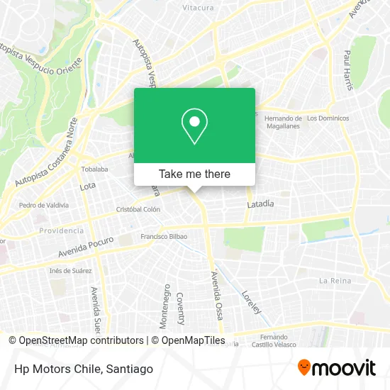 Hp Motors Chile map