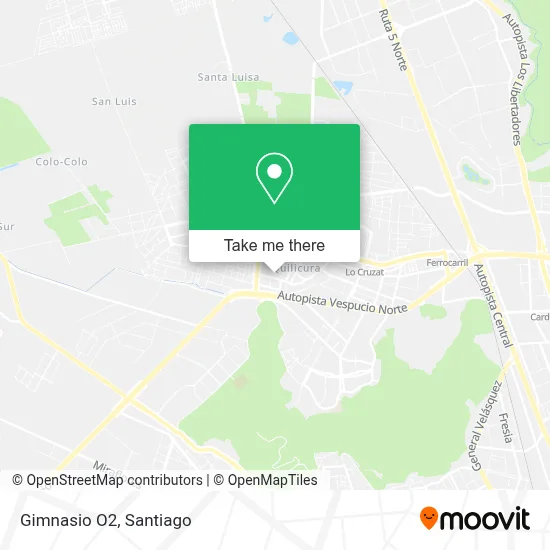 Gimnasio O2 map