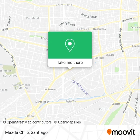 Mazda Chile map