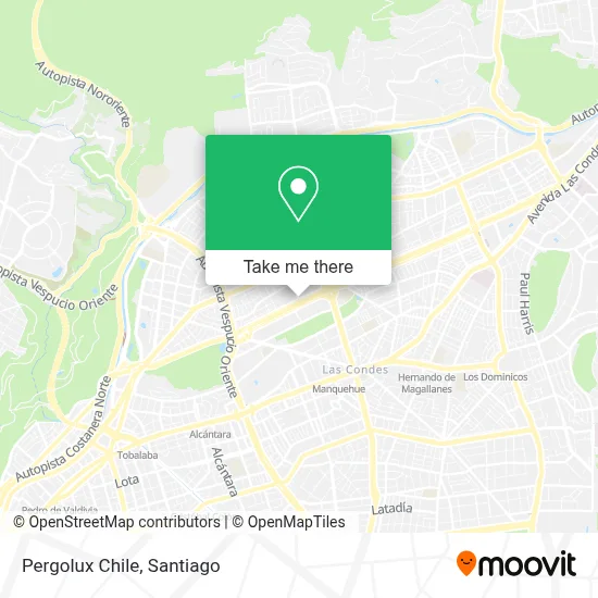 Pergolux Chile map