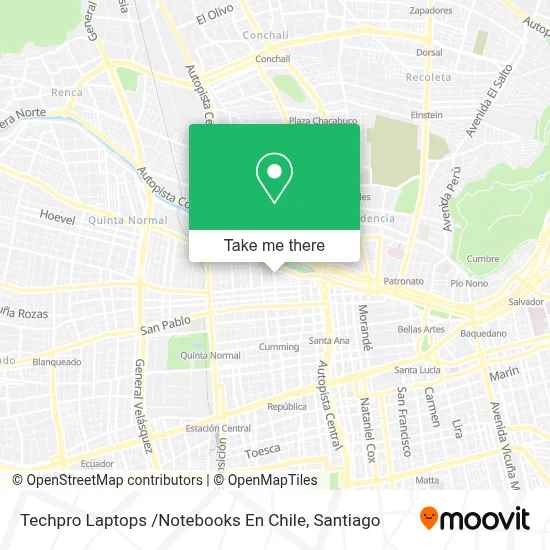 Techpro Laptops /Notebooks En Chile map