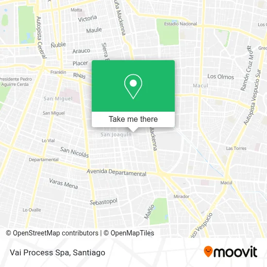 Vai Process Spa map