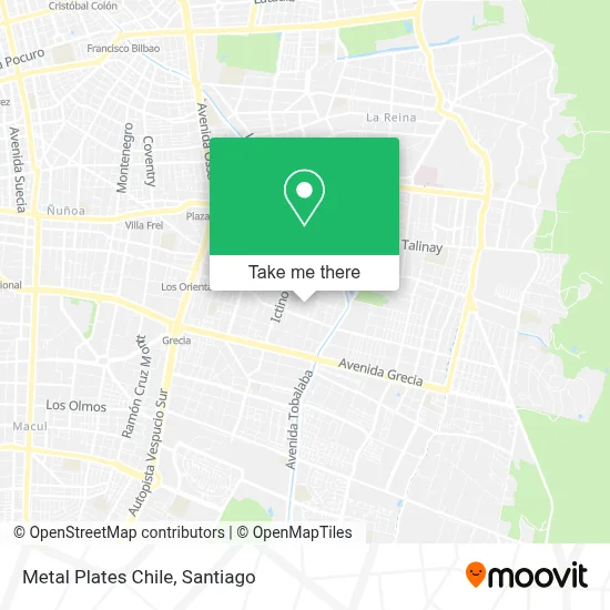 Metal Plates Chile map