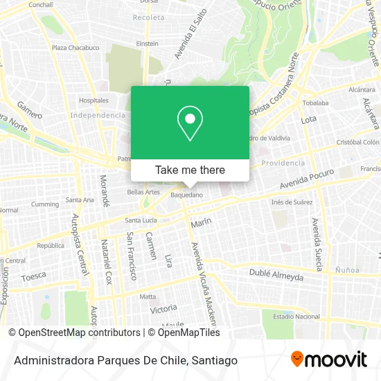 Administradora Parques De Chile map