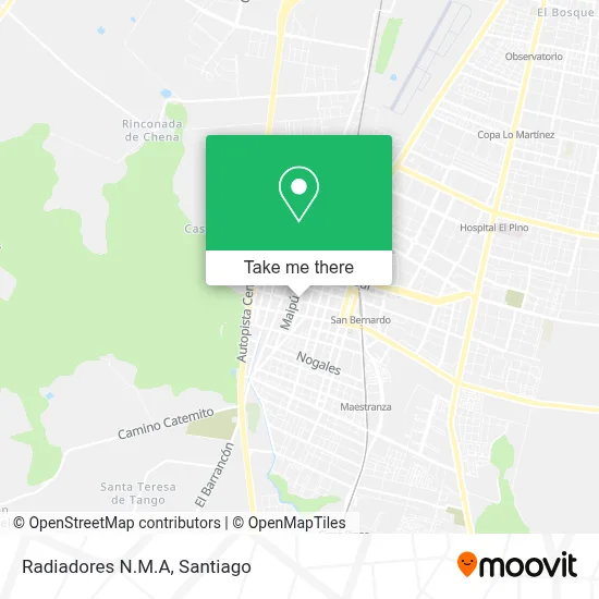 Radiadores N.M.A map