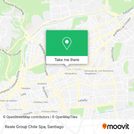 Reale Group Chile Spa map