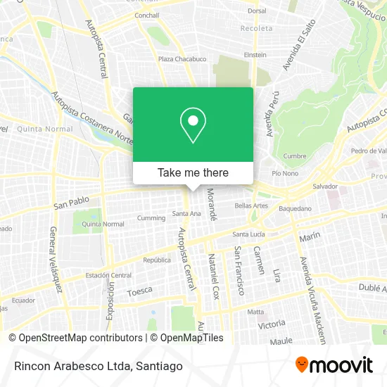 Rincon Arabesco Ltda map