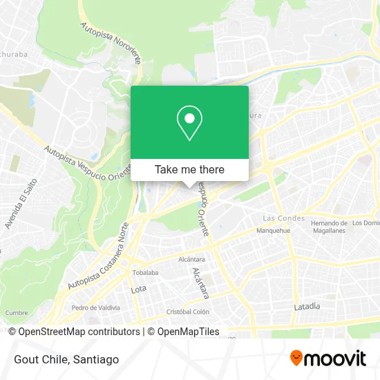 Gout Chile map