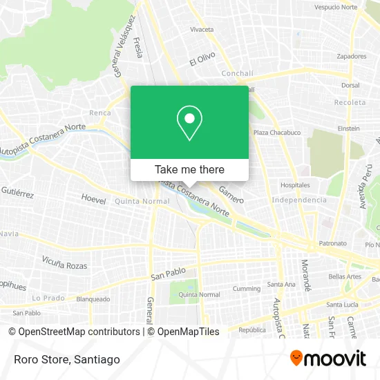 Roro Store map