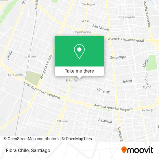 Fibra Chile map
