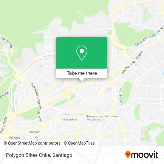 Polygon Bikes Chile map