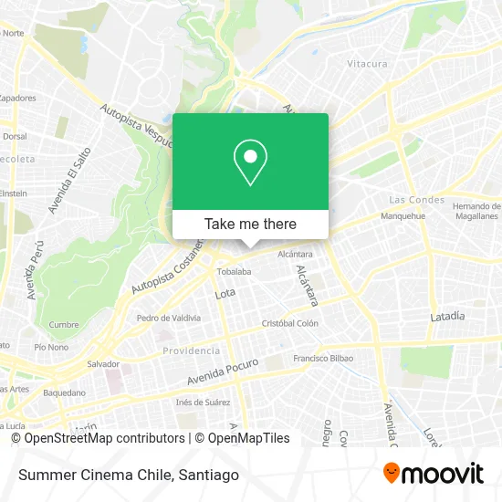 Summer Cinema Chile map