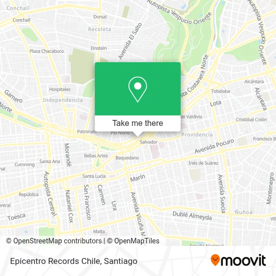 Epicentro Records Chile map