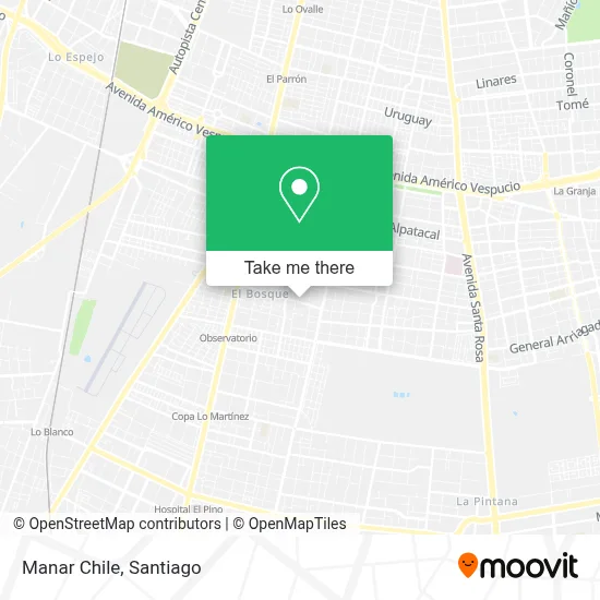 Manar Chile map