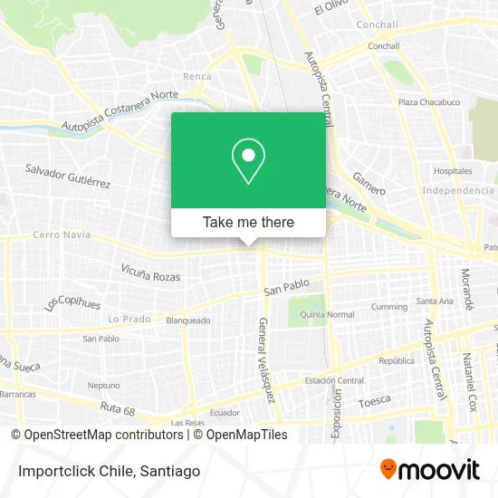Importclick Chile map