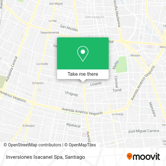 Inversiones Isacanel Spa map