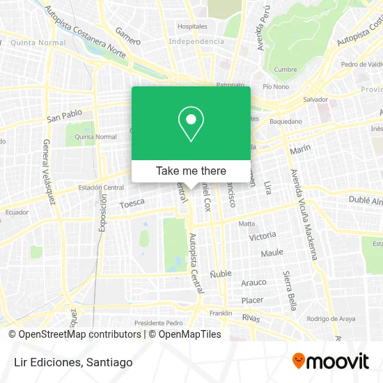 Lir Ediciones map