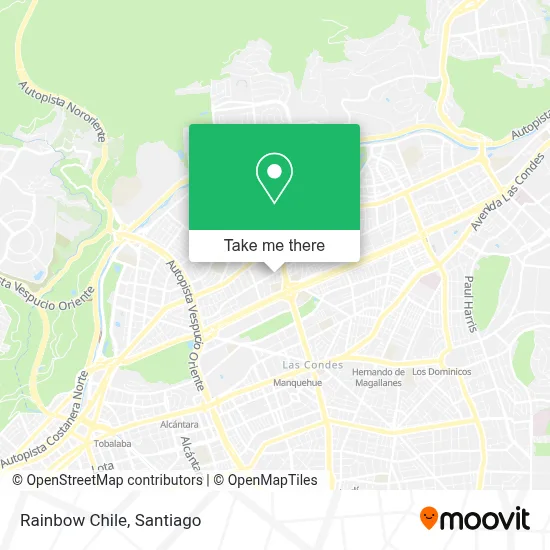 Rainbow Chile map