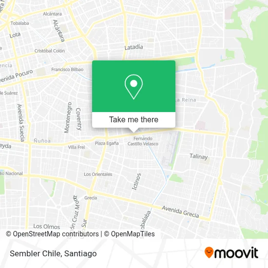 Sembler Chile map