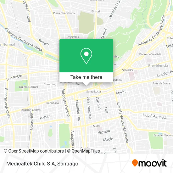 Medicaltek Chile S A map