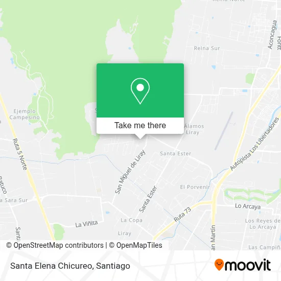 Santa Elena Chicureo map