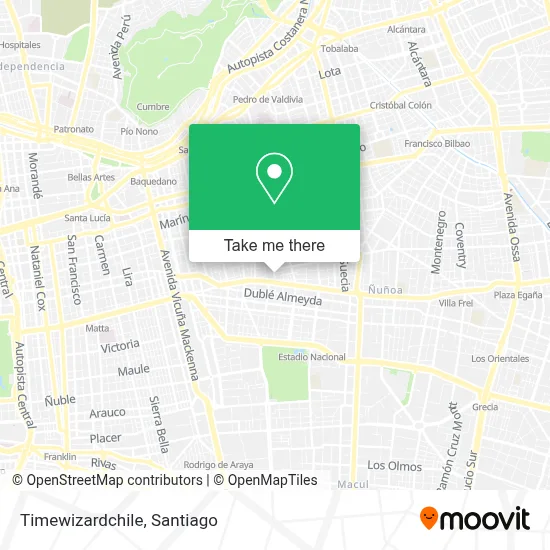 Timewizardchile map