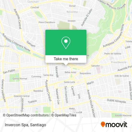Invercon Spa map