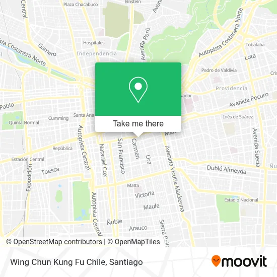 Wing Chun Kung Fu Chile map