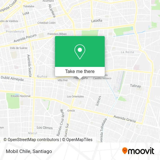 Mobil Chile map