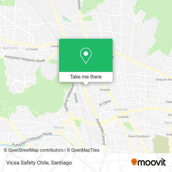 Vicsa Safety Chile map