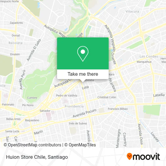 Huion Store Chile map