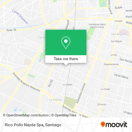 Rico Pollo Nayda Spa map