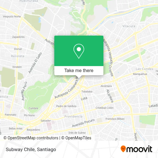 Subway Chile map