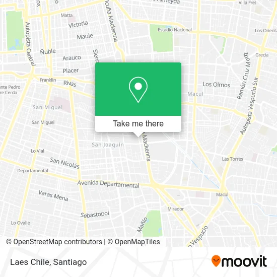 Laes Chile map