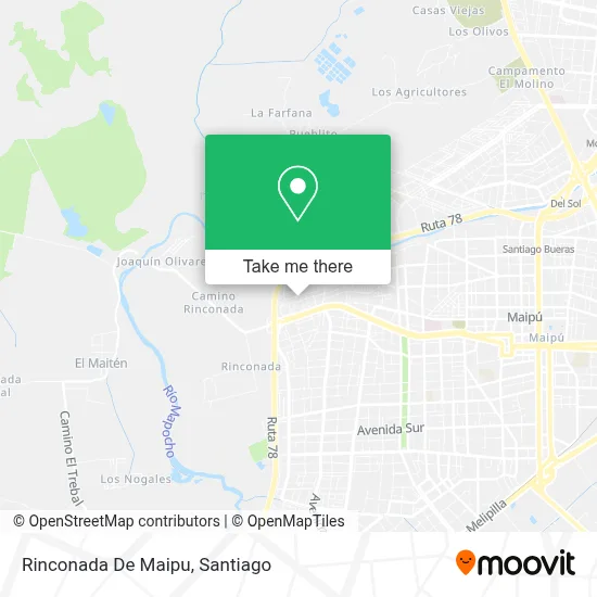 Rinconada De Maipu map