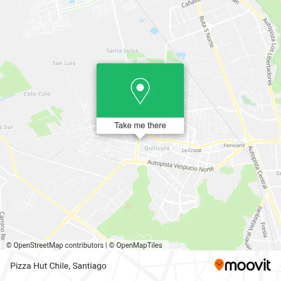Pizza Hut Chile map
