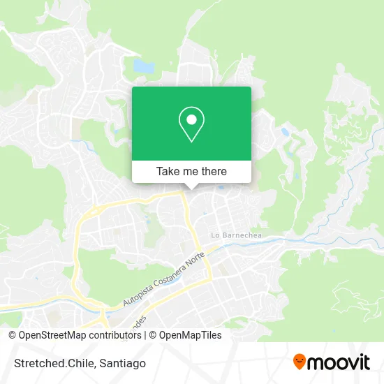 Stretched.Chile map