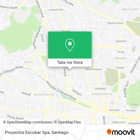 Proyectos Escobar Spa map
