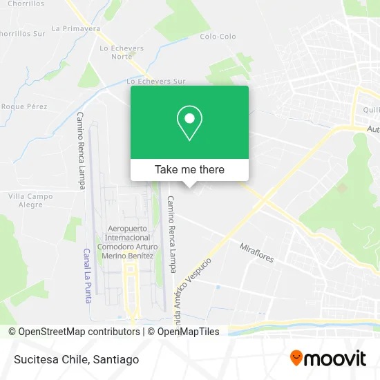 Sucitesa Chile map