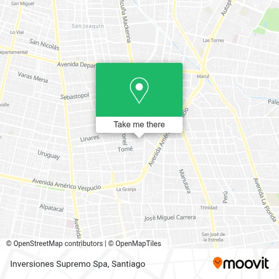 Inversiones Supremo Spa map