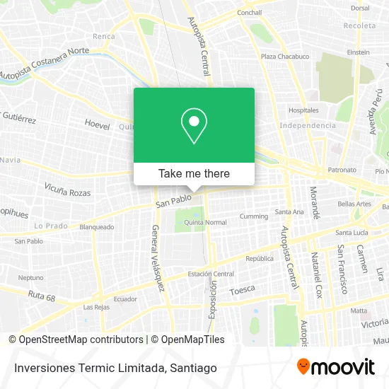 Inversiones Termic Limitada map