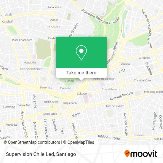 Supervision Chile Led map