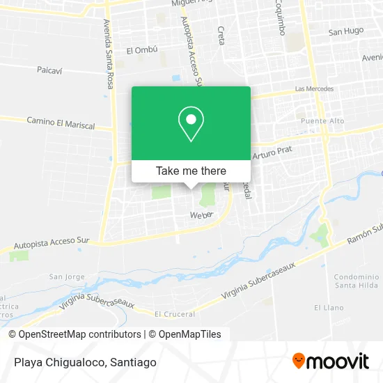 Playa Chigualoco map