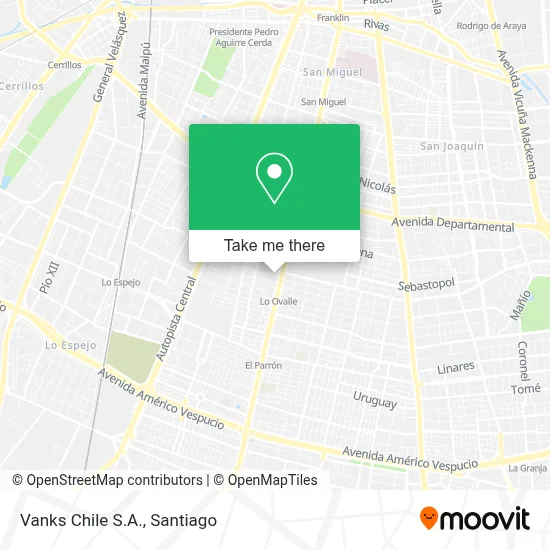 Vanks Chile S.A. map