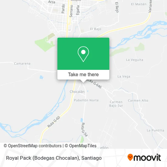 Royal Pack (Bodegas Chocalan) map